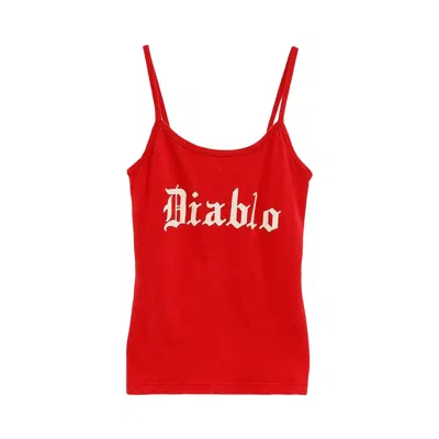 Pre-owned Willy Chavarria Diablo Cholita Tank 'red' | Men's Size Xl