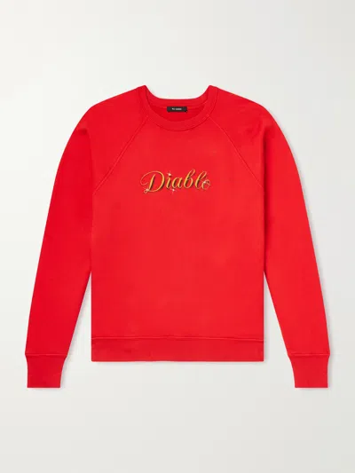 Willy Chavarria Diablo Printed Cotton-jersey Sweatshirt In Multi