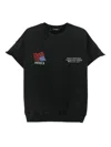 Willy Chavarria Distressed Flag Graphic T-shirt In Black