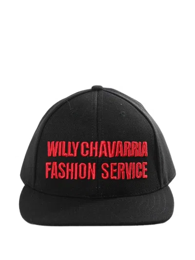 Willy Chavarria Embroidery Cap In Orange