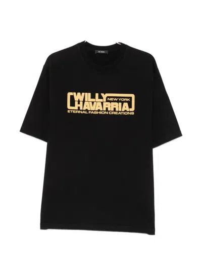 Willy Chavarria Eternal Fashion Creations Standard Logo-print T-shirt In Black