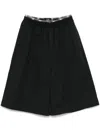 Willy Chavarria Exposed-boxer Shorts In Black