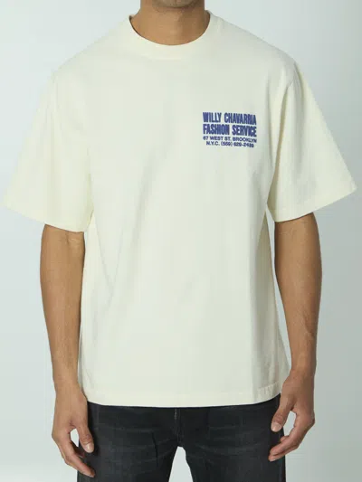 Willy Chavarria Fashion Service Printed T-shirt In Neutral