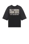 Willy Chavarria Fashion Services Buffalo Tee In Black