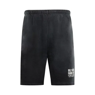 Pre-owned Willy Chavarria Fashion Services Willy Sweatshort 'black' | Men's Size M