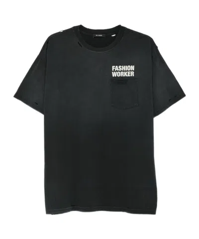 Willy Chavarria Fashion Worker Pocket T-shirt In Black