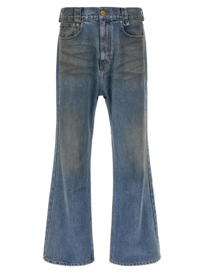 Willy Chavarria Flared Jeans In Animal Print