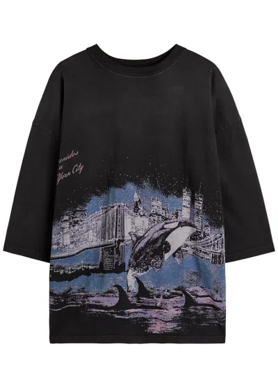 Willy Chavarria Free Willy Buffalo Printed Cotton T-shirt In Multi