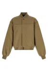 Willy Chavarria Gas Station Puffer Jackets Beige In Brown