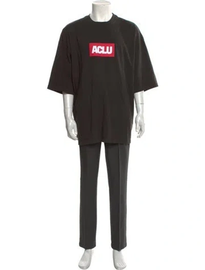 Pre-owned Willy Chavarria Graphic Print Crew Neck T-shirt In Multi