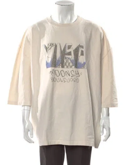 Pre-owned Willy Chavarria Graphic Print Crew Neck T-shirt In Neutral