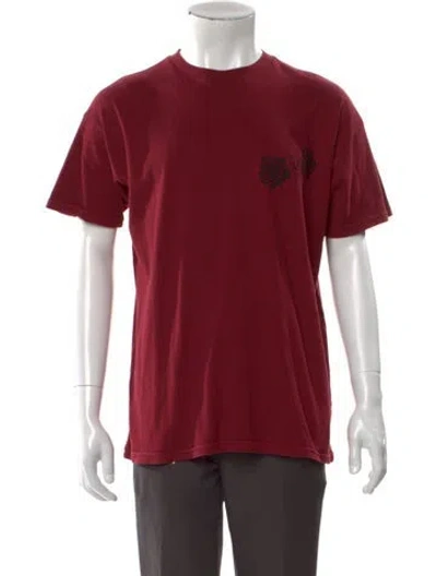 Pre-owned Willy Chavarria Graphic Print Crew Neck T-shirt In Red