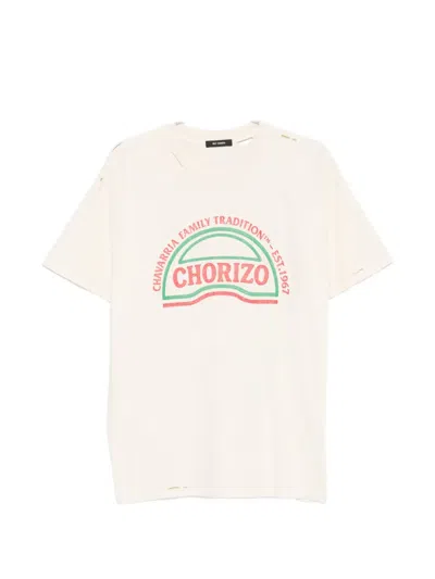 Willy Chavarria Chorizo Logo-print Cotton-jersey T-shirt In Neutral