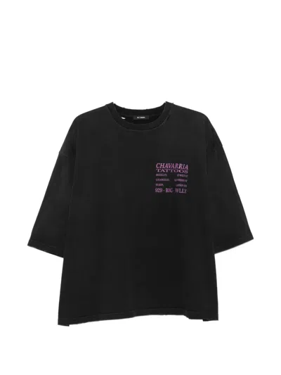 Willy Chavarria Graphic T-shirt In Black