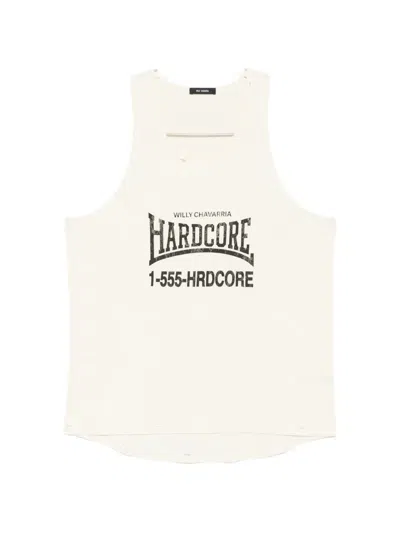 Willy Chavarria Graphic Tank Top In Neutral