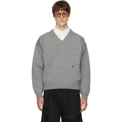 Willy Chavarria V-neck Sweater In Multi