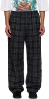 Willy Chavarria Gray Ruff Rider Trousers In Gray