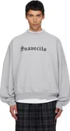 Willy Chavarria Gray 'suavecito' Hooligan Sweatshirt In Gray