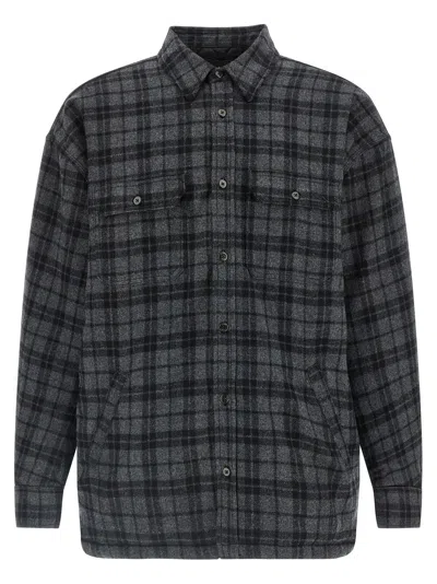Willy Chavarria Gray Wool Full-length Men's Jacket