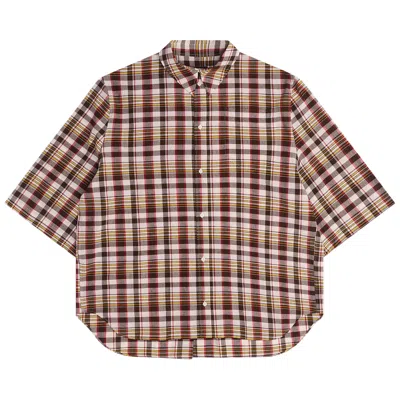 Pre-owned Willy Chavarria Hacienda Short-sleeve Shirt 'brown' | Men's Size M