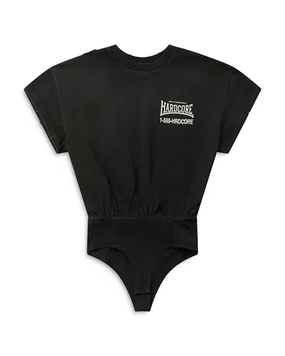 Willy Chavarria Hardcore Bodysuit In Black
