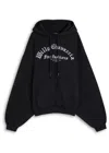 Willy Chavarria Hooded Cotton Sweatshirt In Black