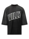 Willy Chavarria Inside-out Logo-print T-shirt In Black