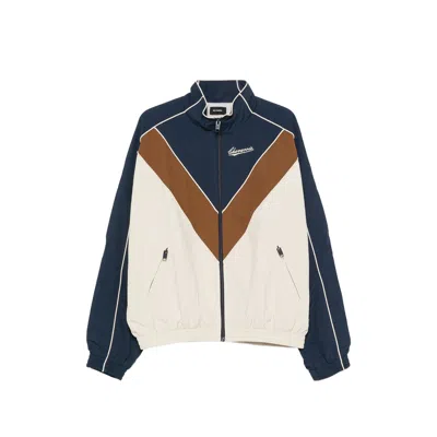 Willy Chavarria Bad Boy Colour-block Logo-embroidered Jacket In Blue