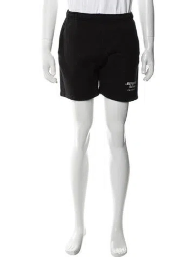 Pre-owned Willy Chavarria Jogger Shorts In Black