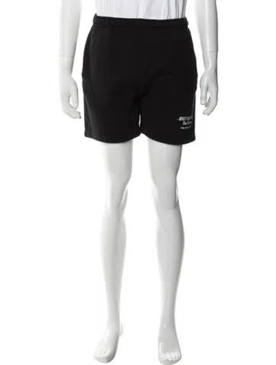 Pre-owned Willy Chavarria Jogger Shorts In Black