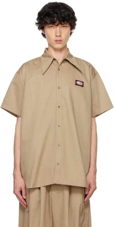 Willy Chavarria Khaki Pachuco Work Shirt