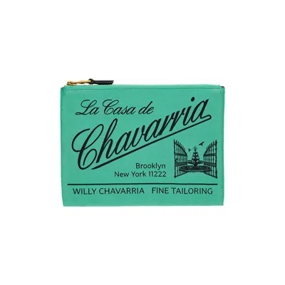 Pre-owned Willy Chavarria Label Pouch 'uniform Green' | Men's Size Onesize