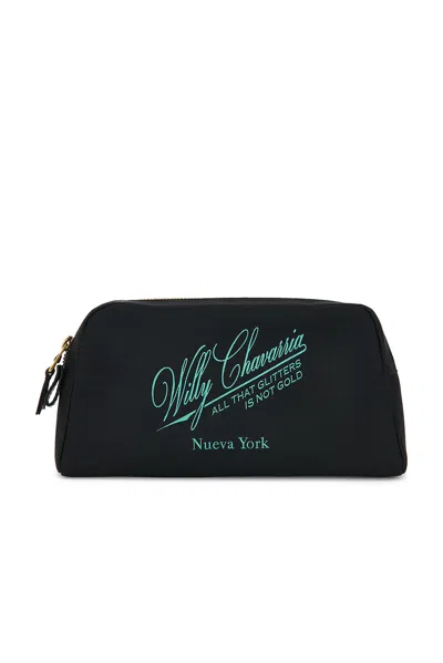 Willy Chavarria Zip-fastening Wash Bag In Black