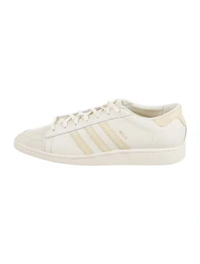 Pre-owned Willy Chavarria Leather Printed Sneakers In Neutral