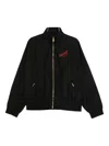 Willy Chavarria Logo-embroidered Jacket In Black