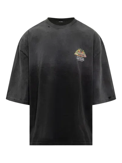WILLY CHAVARRIA LOGO-PRINT DISTRESSED-EFFECT T-SHIRT