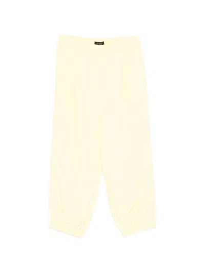 Willy Chavarria Logo-embroidered Trousers In Yellow