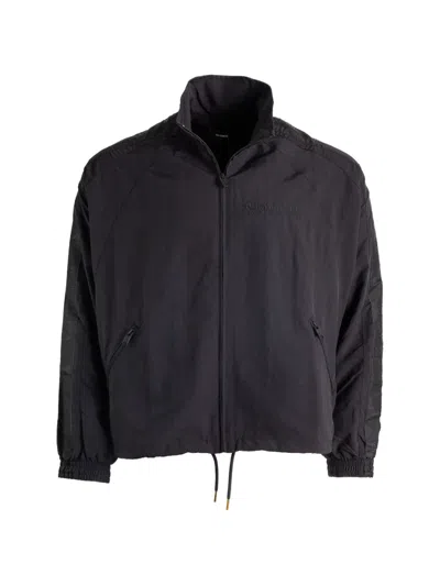 Willy Chavarria Logo-embroidered Zip-up Jacket In Black