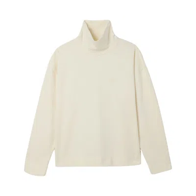 Pre-owned Willy Chavarria Long-sleeve Turtleneck Tee 'crema' | Cream | Men's Size Xl