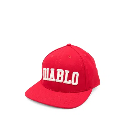 Willy Chavarria Mamsa003-006 Wired Brim Structured Baseball Cap In Red