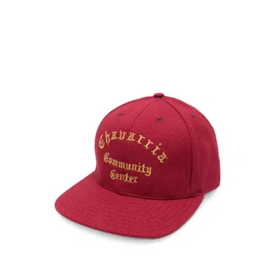 Willy Chavarria Mamsa004-045 Cotton Baseball Cap In Red