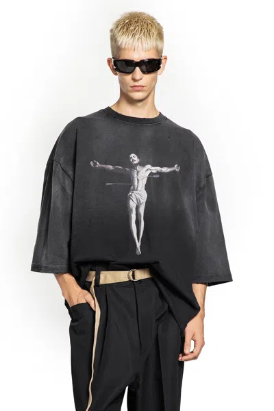 WILLY CHAVARRIA MAN BLACK T-SHIRTS & TANK TOPS