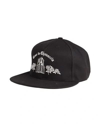 Willy Chavarria Man Hat Black Size Onesize Polyester In Metallic