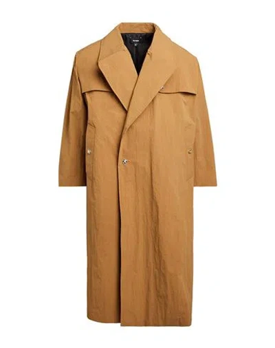 Willy Chavarria Man Overcoat & Trench Coat Khaki Size L Nylon In Beige