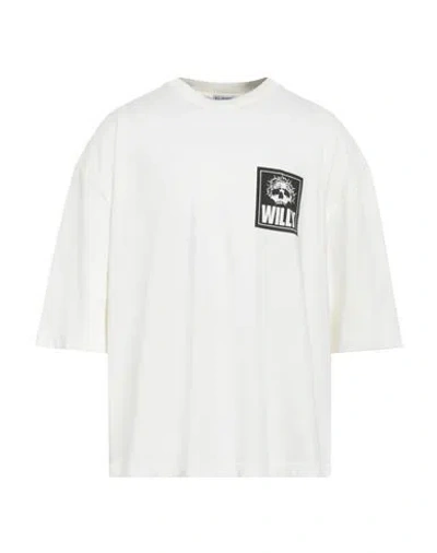 Willy Chavarria Man T-shirt White Size M Cotton