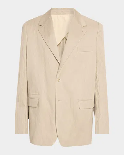 Willy Chavarria Men & Apos;s Chuco Oversized Fit Blazer In Neutral