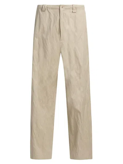Willy Chavarria Men's Toluca Oversized Wide Leg Cotton Pants In Neutral
