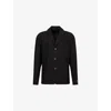 Willy Chavarria Mens Workwear Single-breasted Cotton-twill Blazer Black In Black