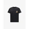 Willy Chavarria Mens Black Graphic-print Short-sleeve Cotton T-shirt Xl In Black