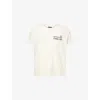 Willy Chavarria Mens Off White Reformed Putas Destroyed Cotton-jersey T-shirt Xl In Off White